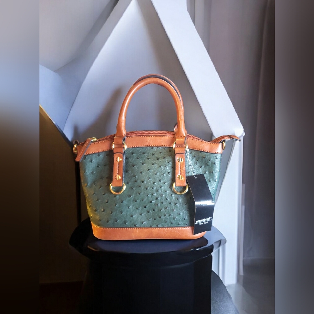 Mondani Kiley Ostrich Handbag Nwt